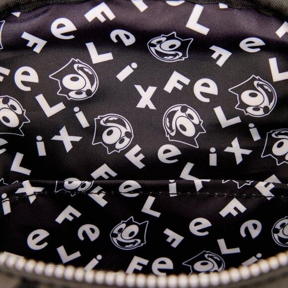 LOUNGEFLY Felix the Cat Cartoon Character Mini Backpack Black/White Bag NEW NWT main image 8